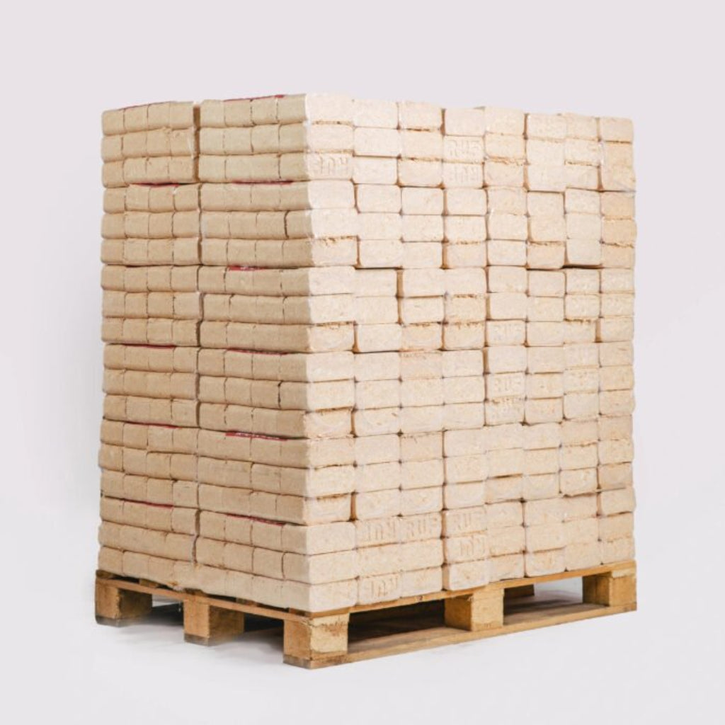 Briquetes de Madeira 100% de Coníferas – Palete de 960 kg