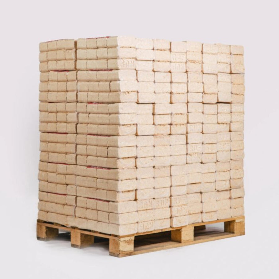 Briquetes de Madeira Pellini sem Furos 960 kg – 96 Embalagens