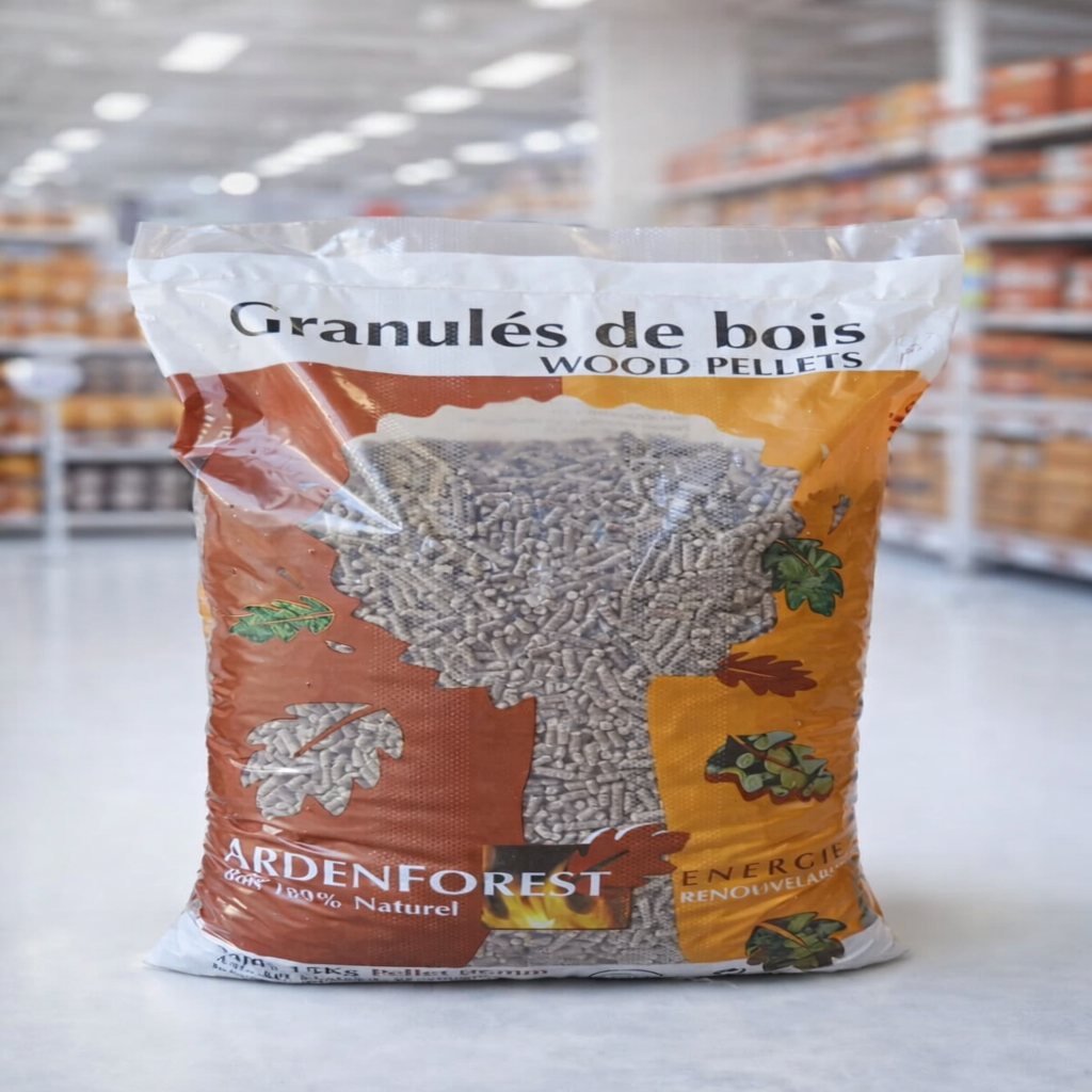 Pellets de Madeira Ardenforest 15 kg – Palete com 70 Sacos